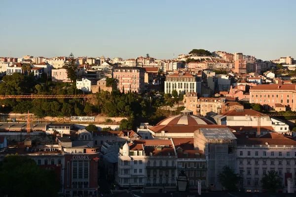 View of Lisbon (from Bairro Alto) in Portugal — Stock Photo, Image