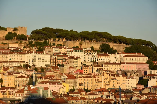 View of Lisbon (from Bairro Alto) in Portugal — Stock Photo, Image