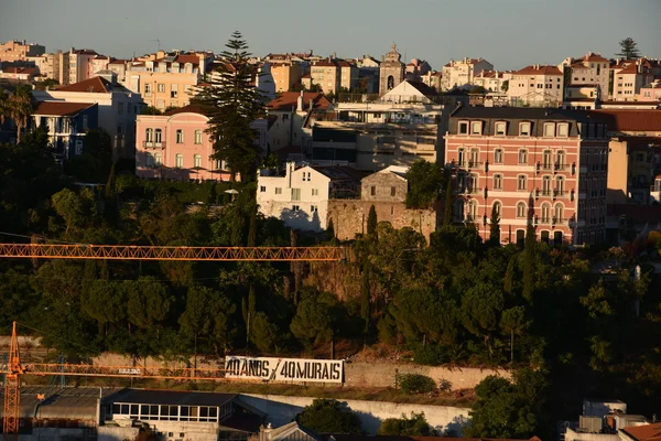 Blick auf Lissabon (vom bairro alto) in portugal — Stockfoto