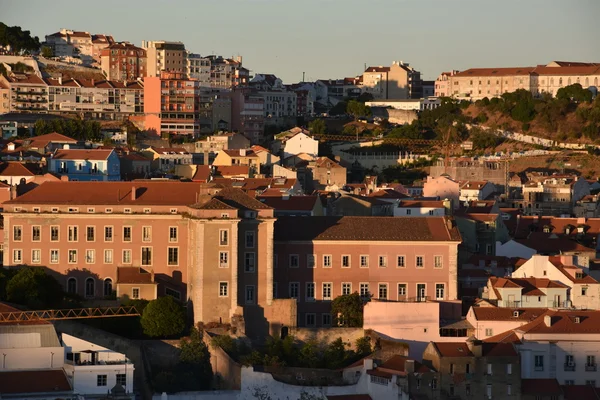 View of Lisbon (from Bairro Alto) in Portugal — Stock Photo, Image