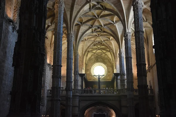 The chapel at Jeronimos Monastery at Belem in Lisbon, Portugal — Stock Photo, Image