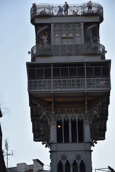 Santa Justa Lift (Elevador de Santa Justa) in Lisbon, Portugal — Stock Photo, Image