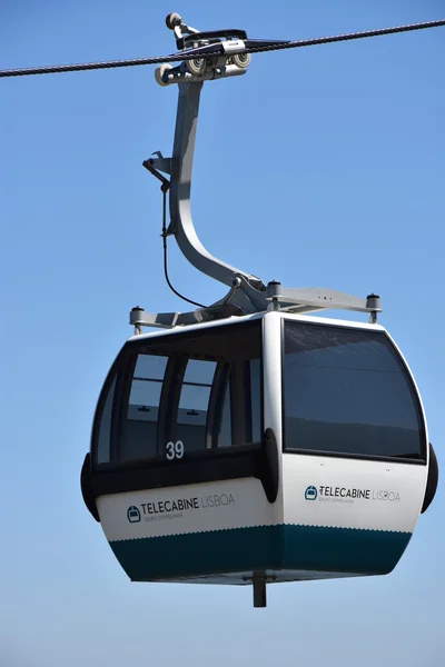 Telecabine Lisboa at Parque das Nacoes (Park of Nations) in Lisbon, Portugal — Stock Photo, Image