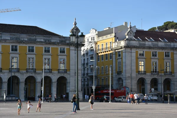 Praca do Comercio Lisszabonban, Portugáliában — Stock Fotó