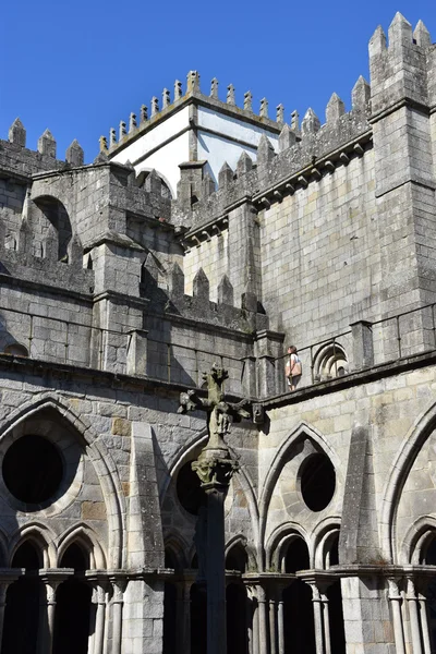 Katedra w Porto w Portugaliiポルトガルのポルト大聖堂 — Zdjęcie stockowe