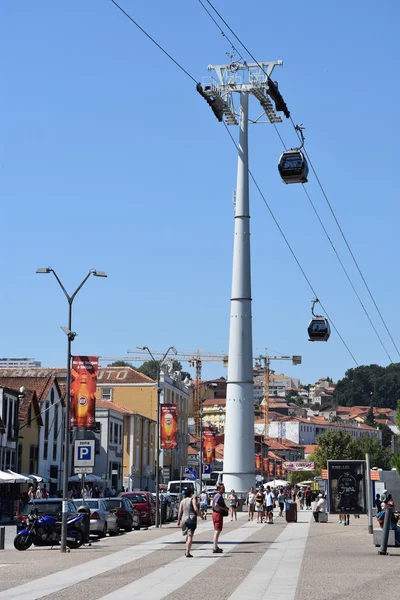 Porto Portugal Aug Vila Nova Gaia Cable Car Porto 2016 — 스톡 사진