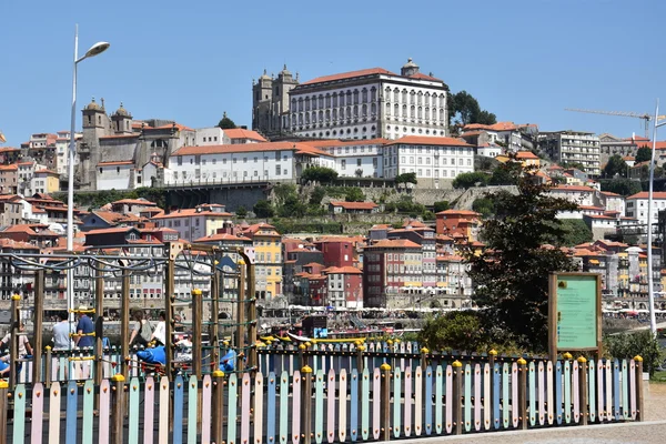 Porto Portugal Ago Vista Lisboa Desde Vila Nova Gaia Oporto — Foto de Stock