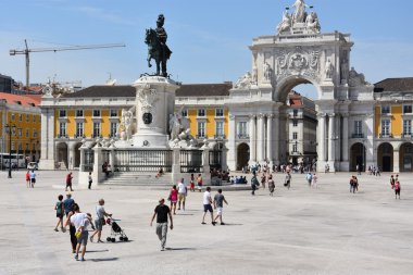 Praca do Comercio Lizbon, Portekiz 'de