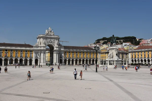 포르투갈, 리스본에서 행하는 실제 행동 — 스톡 사진