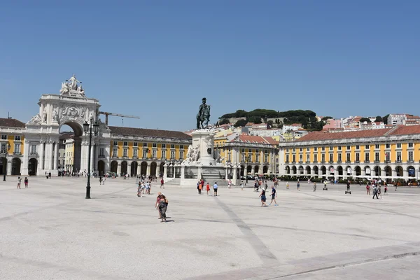 Praca do Comercio Lisszabonban, Portugáliában — Stock Fotó