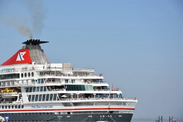 Lisbon Portugal Aug Круизный Лайнер Fred Olsen Cruise Lines Причалил — стоковое фото