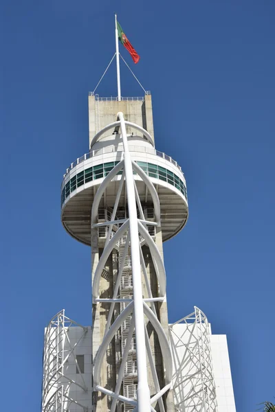 Башня Васко да Гама в Лиссабоне, Португалия — стоковое фото