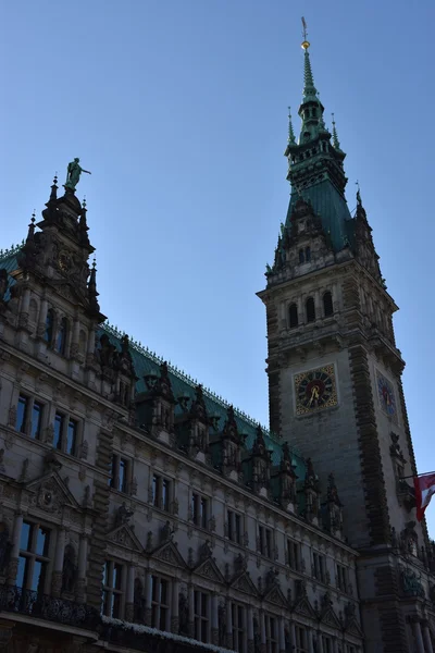 Hamburgo Rathaus (Câmara Municipal ou Câmara Municipal) na Alemanha — Fotografia de Stock