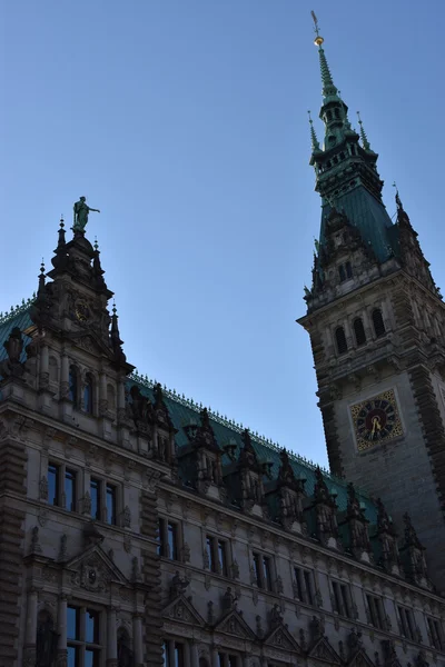 Hamburgo Rathaus (Câmara Municipal ou Câmara Municipal) na Alemanha — Fotografia de Stock