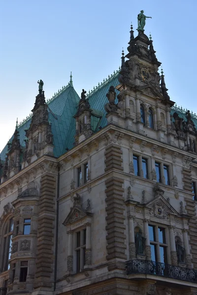 Hamburgo Rathaus (Ayuntamiento o Ayuntamiento) en Alemania —  Fotos de Stock