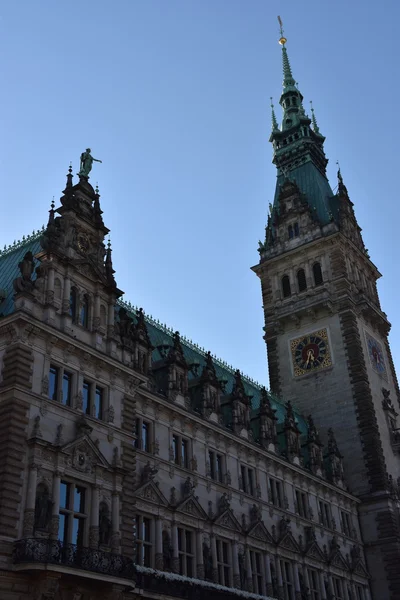 Hamburgo Rathaus (Câmara Municipal ou Câmara Municipal) na Alemanha — Fotografia de Stock