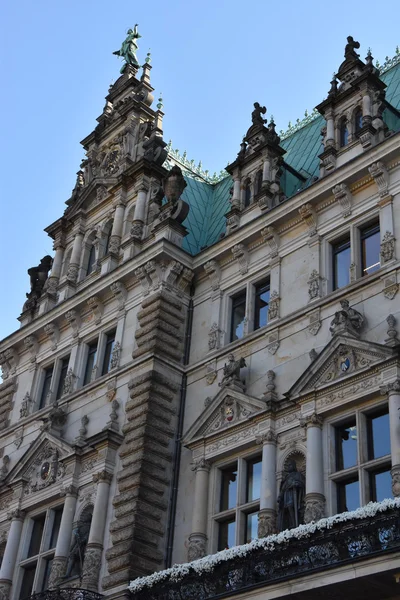 Hamburg rathaus in deutschland — Stockfoto