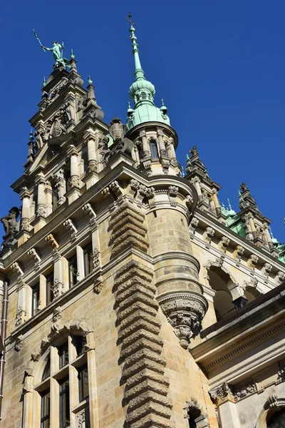 Hamburgo Rathaus (Ayuntamiento o Ayuntamiento) en Alemania —  Fotos de Stock