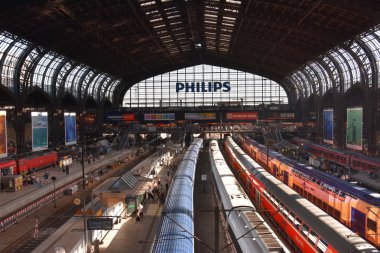 Hamburg, Almanya 'da Hauptbahnhof