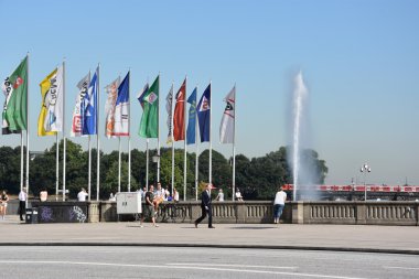 Çeşme Alster Gölü Hamburg, Almanya