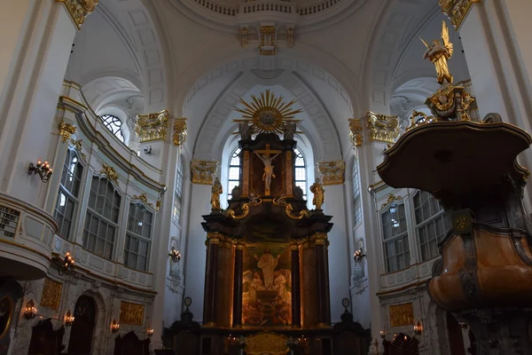 St Michaels Kilisesi Hamburg, Almanya — Stok fotoğraf