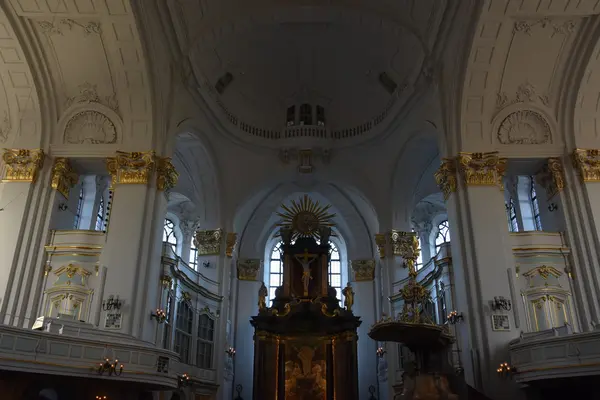 St Michaels Kilisesi Hamburg, Almanya — Stok fotoğraf
