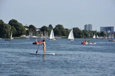 Alster Gölü Hamburg, Almanya
