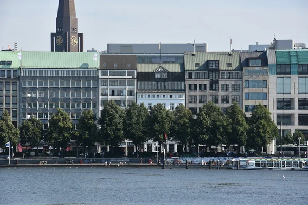 Lago Alster en Hamburgo, Alemania — Foto de Stock