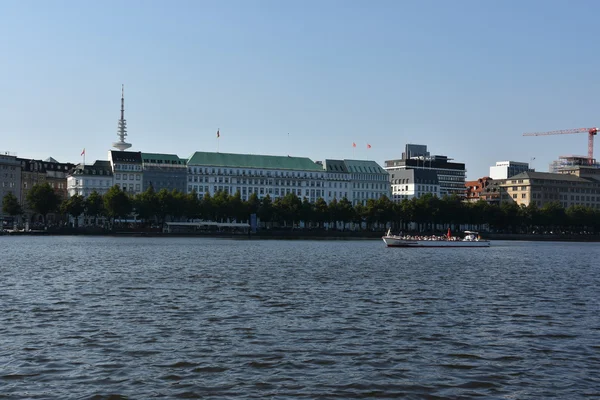 Alster lake em Hamburgo, Alemanha — Fotografia de Stock