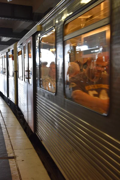 Hamburg U-Bahn στη Γερμανία — Φωτογραφία Αρχείου