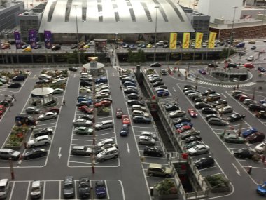 Hamburg, Almanya - 27 Ağustos: Hamburg, Almanya 27 Ağustos 2016 üzerinde görüldüğü gibi minyatür Wunderland. Bu bir model tren cazibe ve kendi türünde dünyanın en büyüğü olduğunu.