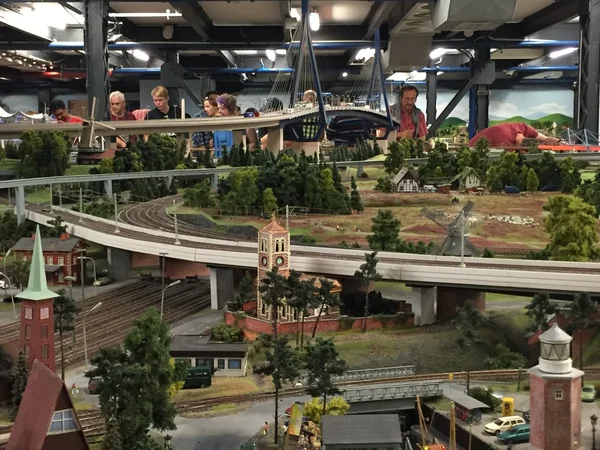 Hamburg Tyskland Aug Miniatur Wunderland Hamburg Tyskland Som Kan Ses — Stockfoto