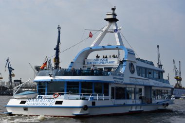 Tekne rggermany Hamburg liman çevresinde