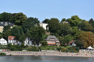 Almanya Hamburg liman çevresinde evler