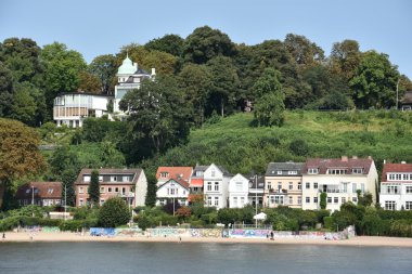 Almanya Hamburg liman çevresinde evler