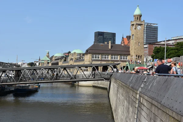 Pohled z Hamburku v Německu — Stock fotografie