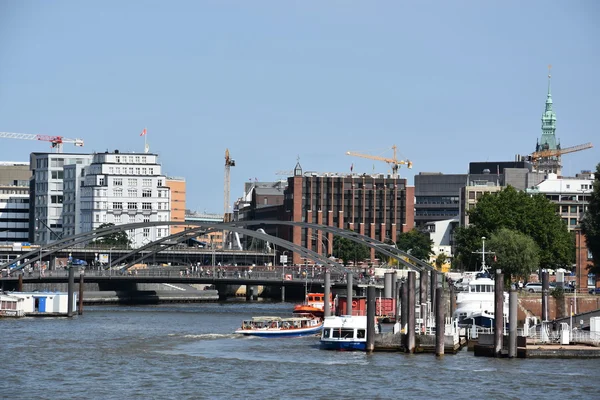 Weergave van hamburg in Duitsland — Stockfoto