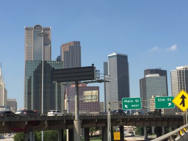 Şehir merkezinde Dallas Texas