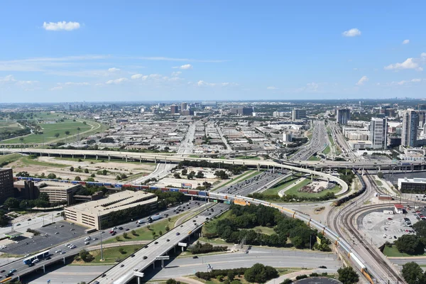 Вид с воздуха на Даллас, Техас — стоковое фото