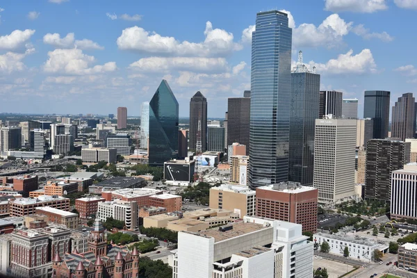 Dallas, Teksas'ın havadan görünümü