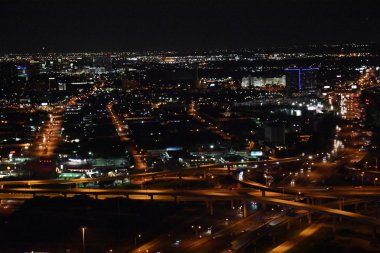 Dallas, Teksas'ın havadan görünümü