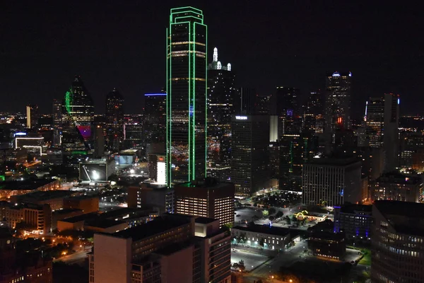 Dallas, Teksas'ın havadan görünümü