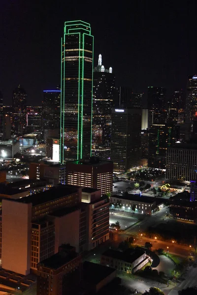 Dallas, Teksas'ın havadan görünümü