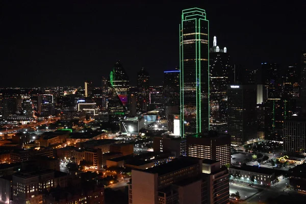 Dallas, Teksas'ın havadan görünümü