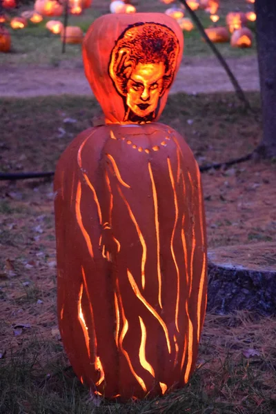Velký Jack O'Lantern Blaze v Croton-on-Hudson v New Yorku — Stock fotografie