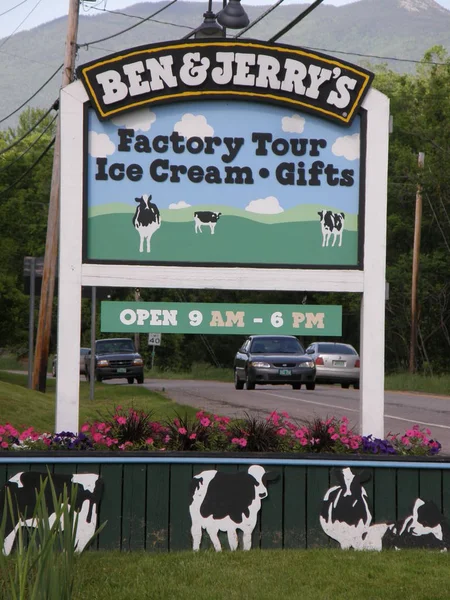 Waterbury Sep Ben Jerry Ice Cream Factory Waterbury Vermont Gesehen — Stockfoto