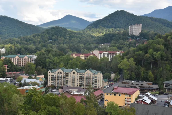 Gatlinburg Tennessee Oct Vista Das Montanhas Smoky Topo Ober Gatlinburg — Fotografia de Stock