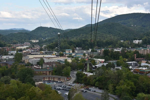 Gatlinburg Oct Tramway Aéreo Para Ober Gatlinburg Centro Gatlinburg Tennessee — Fotografia de Stock