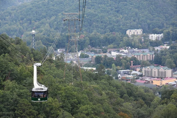 Gatlinburg Oct Tramway Aéreo Para Ober Gatlinburg Centro Gatlinburg Tennessee — Fotografia de Stock