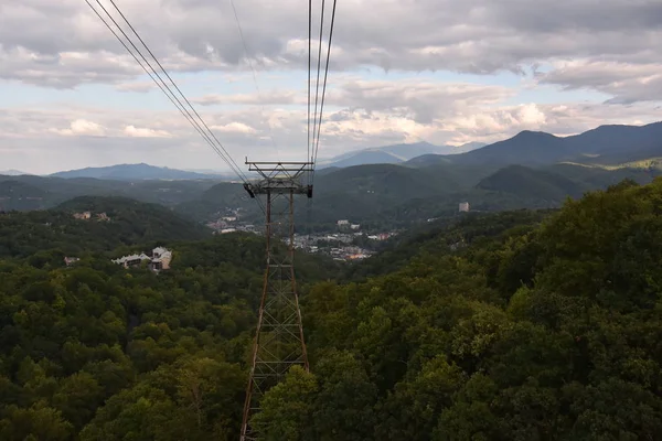 Gatlinburg Oct Tramway Aéreo Para Ober Gatlinburg Centro Gatlinburg Tennessee — Fotografia de Stock